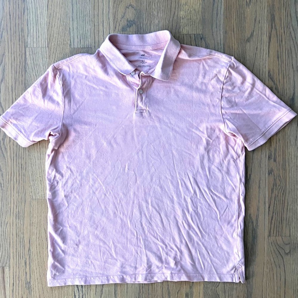Mens Golf Polo Short Sleeve H&M Shirt M